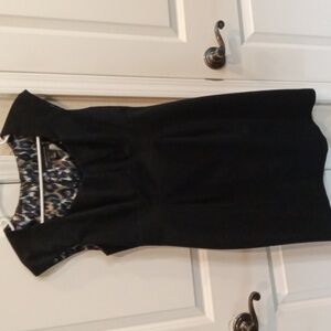 Connected Navy Blue sleeveless sweetheart neckline dress 6P